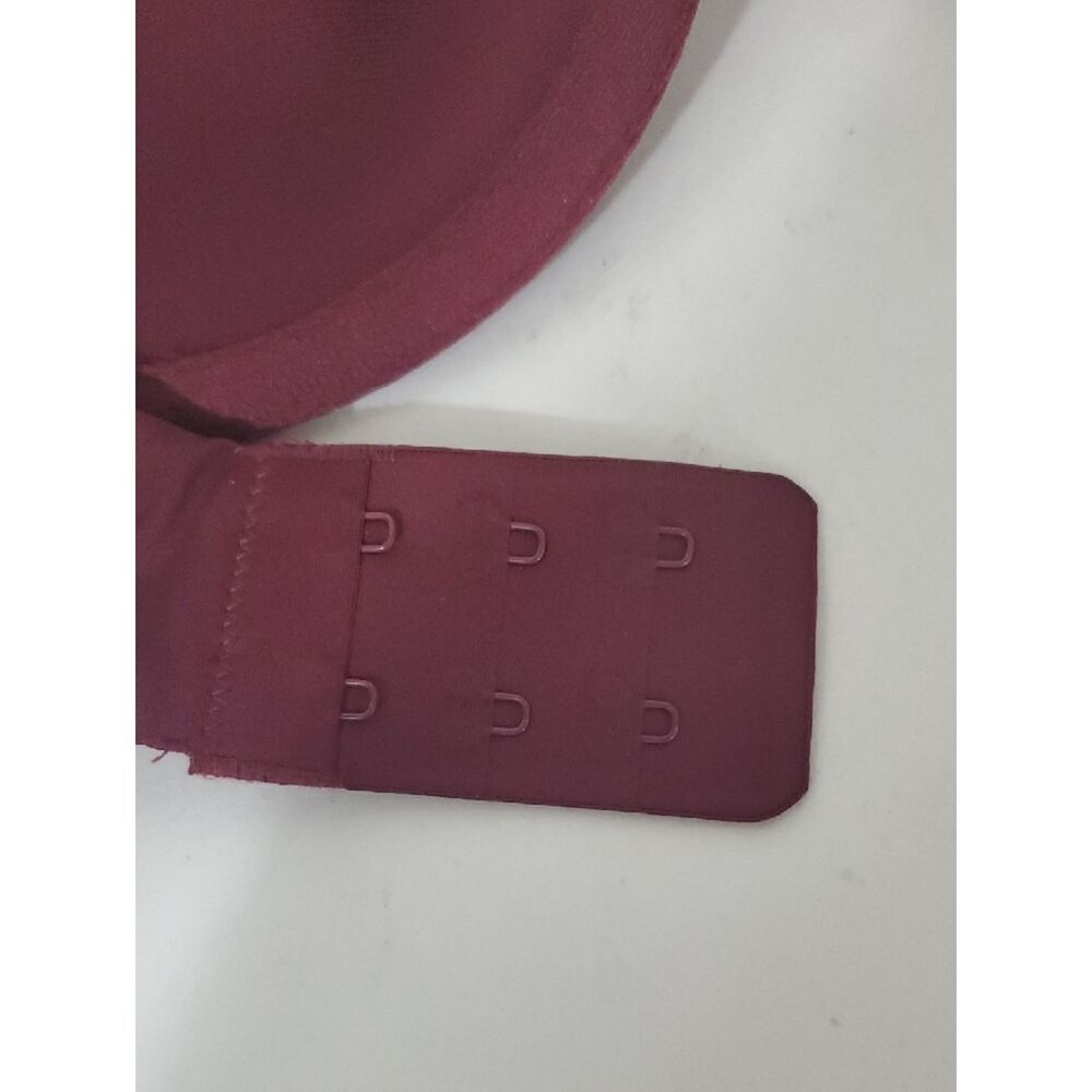 SKIMS Unlined Demi Bra in Deep Burgundy Size 34DD - Picture 8 of 8